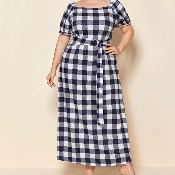 Sally Dresses & Skirts - Gingham Maxi Dress